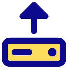 Hard Drive Upload Icon from Core Pop Set