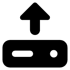 Hard Drive Upload Icon from Core Solid Set