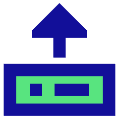 Hard Drive Upload Icon from Sharp Pop Set