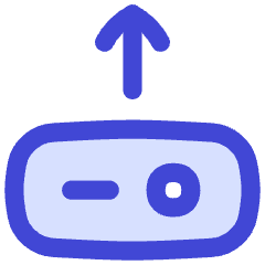 Hard Drive Upload Icon from Flex Duo Set