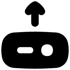 Hard Drive Upload Icon from Flex Solid Set