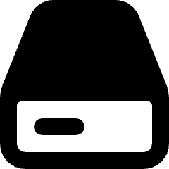 Storage Hard Drive 1 Icon from Micro Solid Set