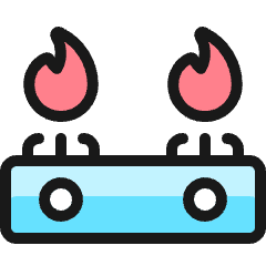 Stove Gas 1 Icon from Ultimate Colors Set