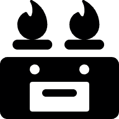 Stove Gas Icon from Ultimate Bold Set