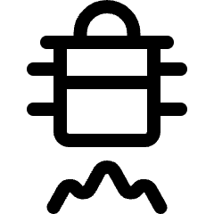Stove Steamer Gas Icon from Ultimate Regular Set