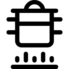 Stove Steamer Induction Icon from Ultimate Regular Set