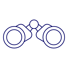 Binoculars Illustration from UX Line Set