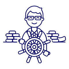 Business Captain 1 Illustration from UX Line Set