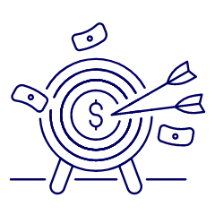 Business Target 3 Illustration from UX Line Set