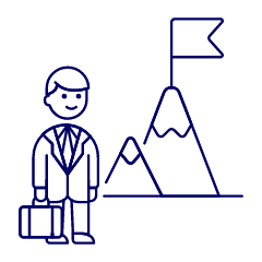Businessman Peak 1 Illustration from UX Line Set