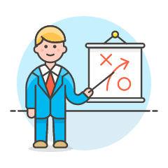 Businessman Strategy 2 Illustration from UX Colors Set