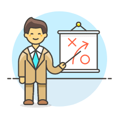 Businessman Strategy 6 Illustration from UX Colors Set