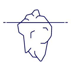 Iceberg Illustration from UX Line Set