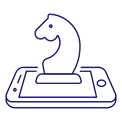 Phone Chess Illustration from UX Line Set