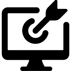 Target Center Monitor Icon from Ultimate Bold Set