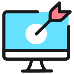 Target Center Monitor Icon from Ultimate Colors Set