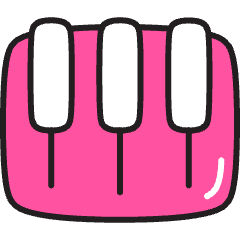 Instruments Piano Icon from Stickies Colors Set