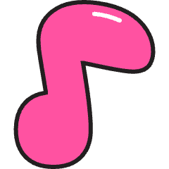 Music Note 1 Icon from Stickies Colors Set