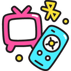 Smart Tv Icon from Stickies Colors Set
