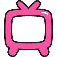 Television Icon from Stickies Colors Set