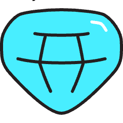 Diamond Icon from Stickies Colors Set