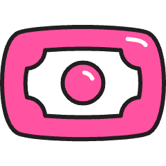 Money Bill Icon from Stickies Colors Set