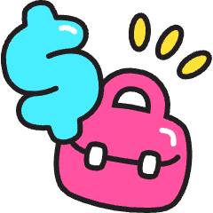 Money Briefcase Icon from Stickies Colors Set