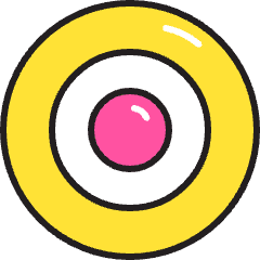 Target 1 Icon from Stickies Colors Set