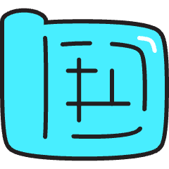 Blueprint Icon from Stickies Colors Set