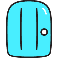 Door Icon from Stickies Colors Set