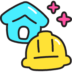 House Renovation Icon from Stickies Colors Set