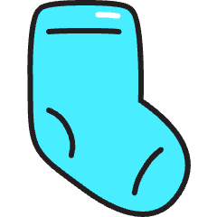Sock Icon from Stickies Colors Set
