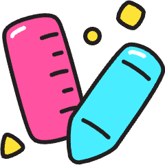 Drawing Tools Icon from Stickies Colors Set