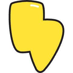 Flash Icon from Stickies Colors Set
