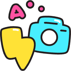 Flash Auto Mode Icon from Stickies Colors Set