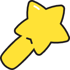 Wand Icon from Stickies Colors Set