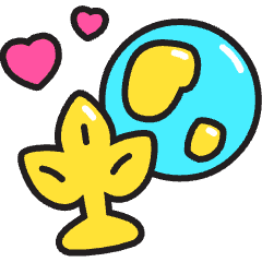 Love Nature World Icon from Stickies Colors Set