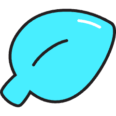 Nature Leaf Icon from Stickies Colors Set