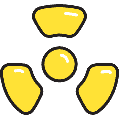 Nuclear 2 Icon from Stickies Colors Set