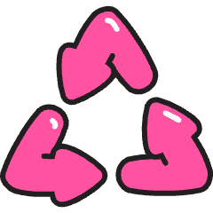 Recycle Icon from Stickies Colors Set