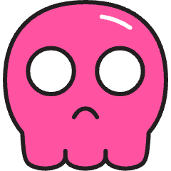Skull Icon from Stickies Colors Set