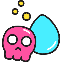 Toxic Water Icon from Stickies Colors Set