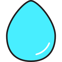Water Icon from Stickies Colors Set