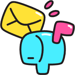 Mail Inbox Icon from Stickies Colors Set
