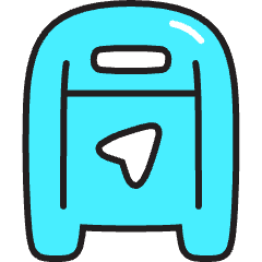 Mailbox 2 Icon from Stickies Colors Set