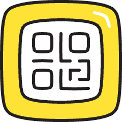 Qr Code Icon from Stickies Colors Set