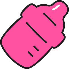 Baby Bottle Icon from Stickies Colors Set