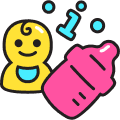 Baby Nutritrion Info Icon from Stickies Colors Set