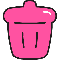 Bin Icon from Stickies Colors Set