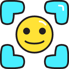 Face Id 1 Icon from Stickies Colors Set